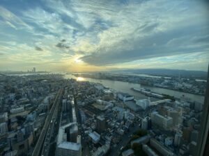 (大阪塔樓)遼闊海景 + 78㎡巨廳 超舒服 弁天町 徒步 1分鐘